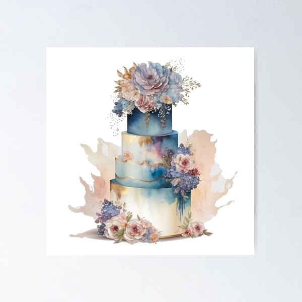 Item preview, Floral Luxury Wedding Cake designed and sold by DreamiDreams.
