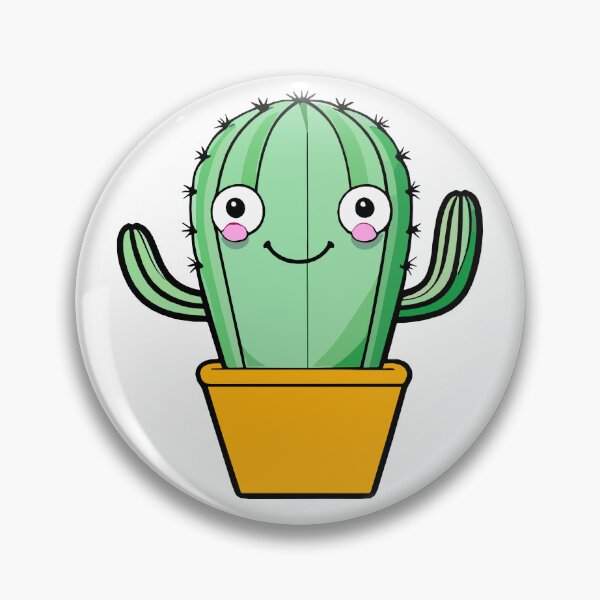 Item preview, Adorable Kawaii Smiling Cactus designed and sold by Akioos.