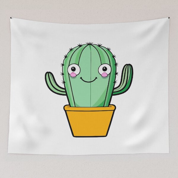 Item preview, Adorable Kawaii Smiling Cactus designed and sold by Akioos.