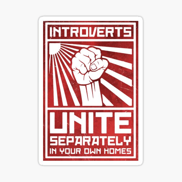 Les introvertis s'unissent Sticker