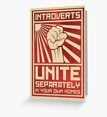 Introvertierte Vereinigung Grußkarte