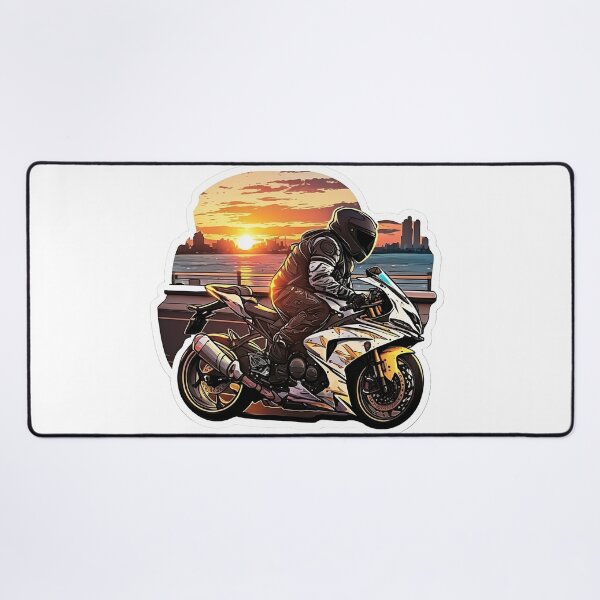 Item preview, Yamaha Sport Motorcycle highway run with sunset designed and sold by YammsDesign.