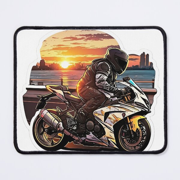 Item preview, Yamaha Sport Motorcycle highway run with sunset designed and sold by YammsDesign.