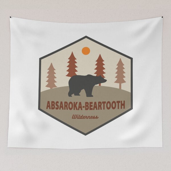 Item preview, Absaroka - Beartooth Wilderness Montana Wyoming Bear designed and sold by Esskay Designs.