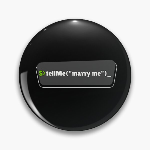 Item preview, Bash shell Marry Me command prompt for Valentine's Day designed and sold by mliotard.