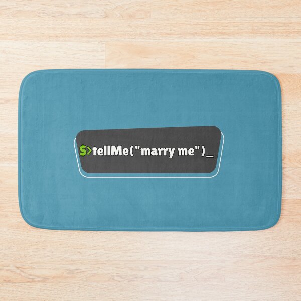 Item preview, Bash shell Marry Me command prompt for Valentine's Day designed and sold by mliotard.