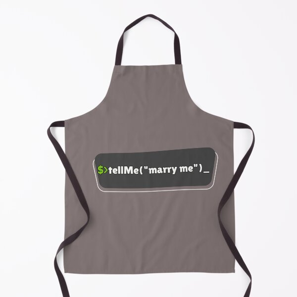 Item preview, Bash shell Marry Me command prompt for Valentine's Day designed and sold by mliotard.