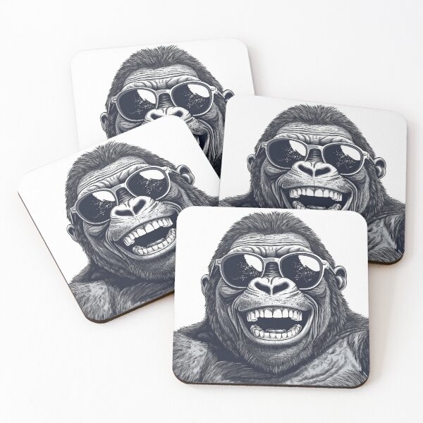 Item preview,  Gorilla wearing sunglasses designed and sold by TilesHQ.