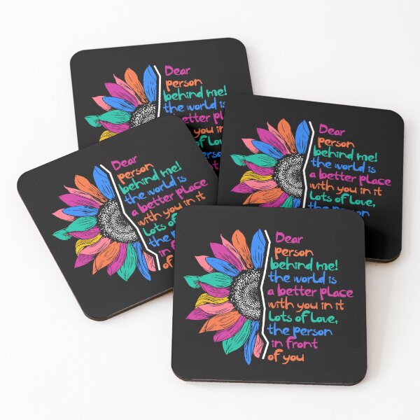 Item preview, Dear Person Behind Me! The World is a better place with you in it Lots of Love, the Person in front of you designed and sold by Dolphin Graphic.