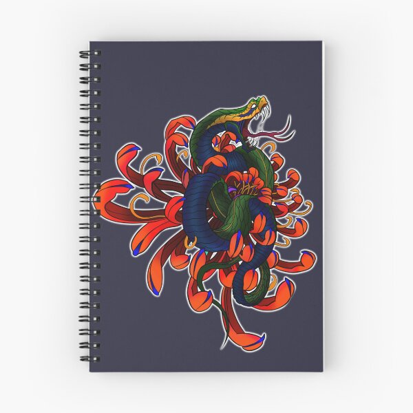 Item preview, Tatuaje de serpiente floral designed and sold by RixTatt.