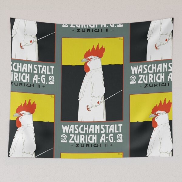 Item preview, 1904 Waschanstalt Zurich Advertising Poster designed and sold by retrographics.