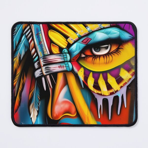 Item preview, Colorful Native American Indian Chief designed and sold by PC-artist.