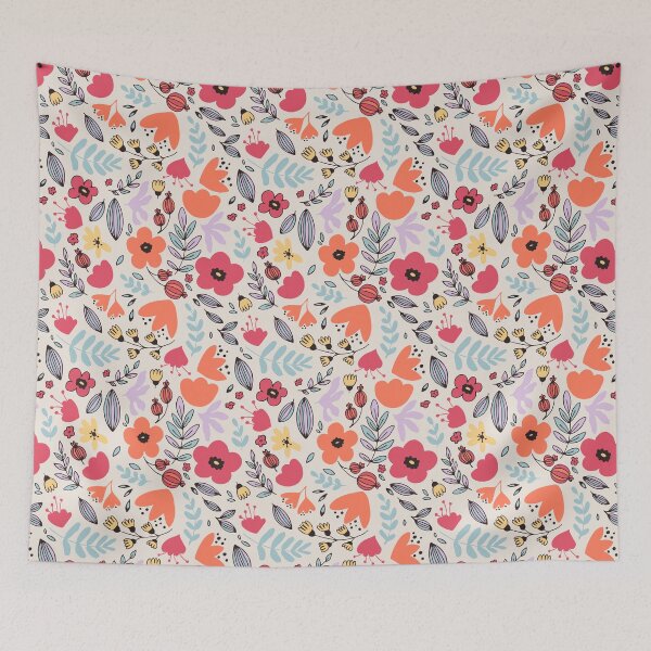 Item preview, Fantasy Flowers Pattern 1 designed and sold by SimpleWorksSK.