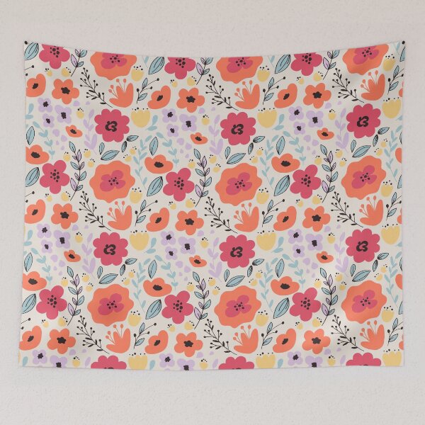 Item preview, Fantasy Flowers Pattern 2 designed and sold by SimpleWorksSK.