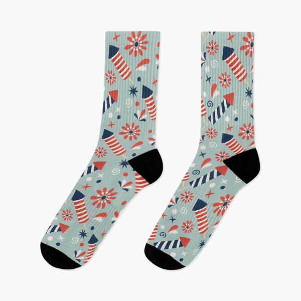 Item preview, Red, white and blue fireworks designed and sold by Home Cyn Home.