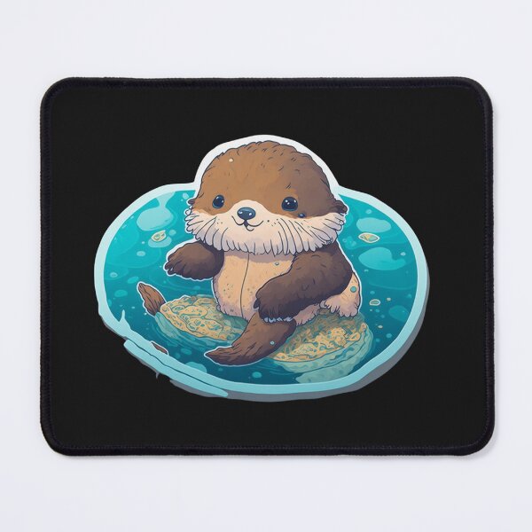 Item preview, Cute Sea Digital Chibi Otter designed and sold by ChibiArtline.