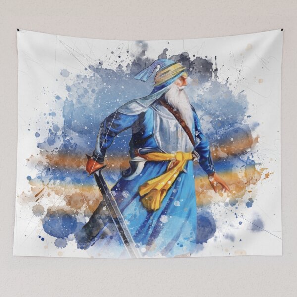 Item preview, Baba Deep Singh Watercolour designed and sold by ImmortalDaggers.