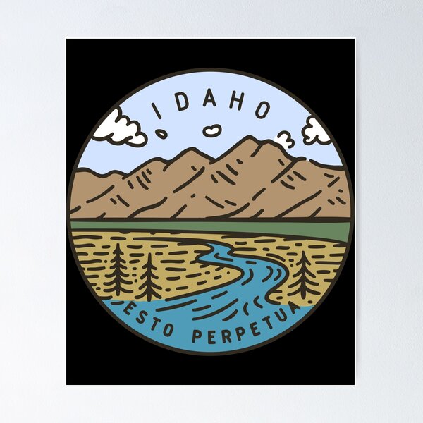 Item preview, Idaho Esto Perpetua  designed and sold by VintageRealm.