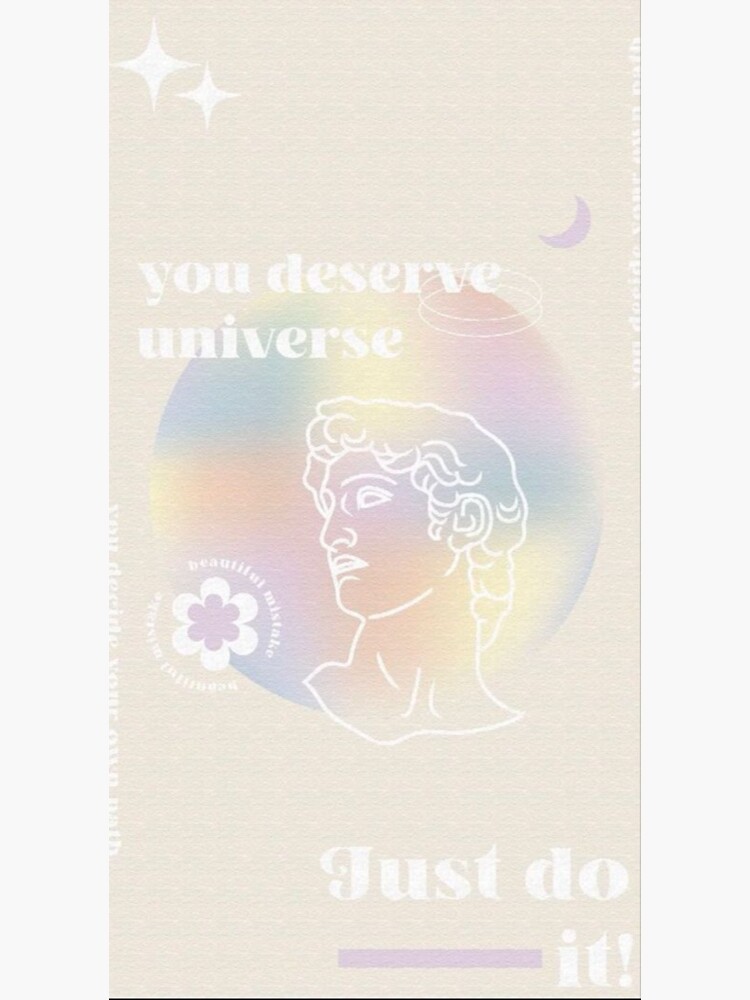 her vibe is pretty aesthetic retro that girl manifestation illustration  colorful aura Poster for Sale by Anavrisss