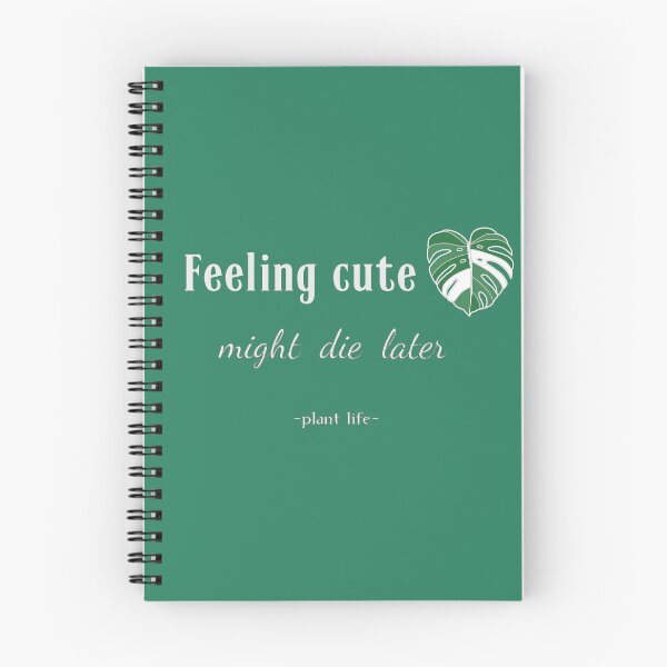 Item preview, Feeling cute might die later, monstera leaf - white designed and sold by Laet-lyre.