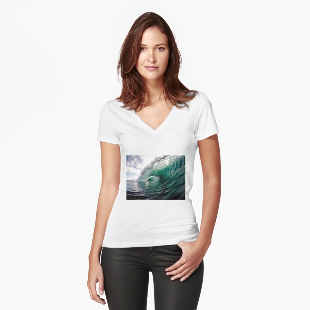 Item preview, Fitted V-Neck T-Shirt designed and sold by paulmp.