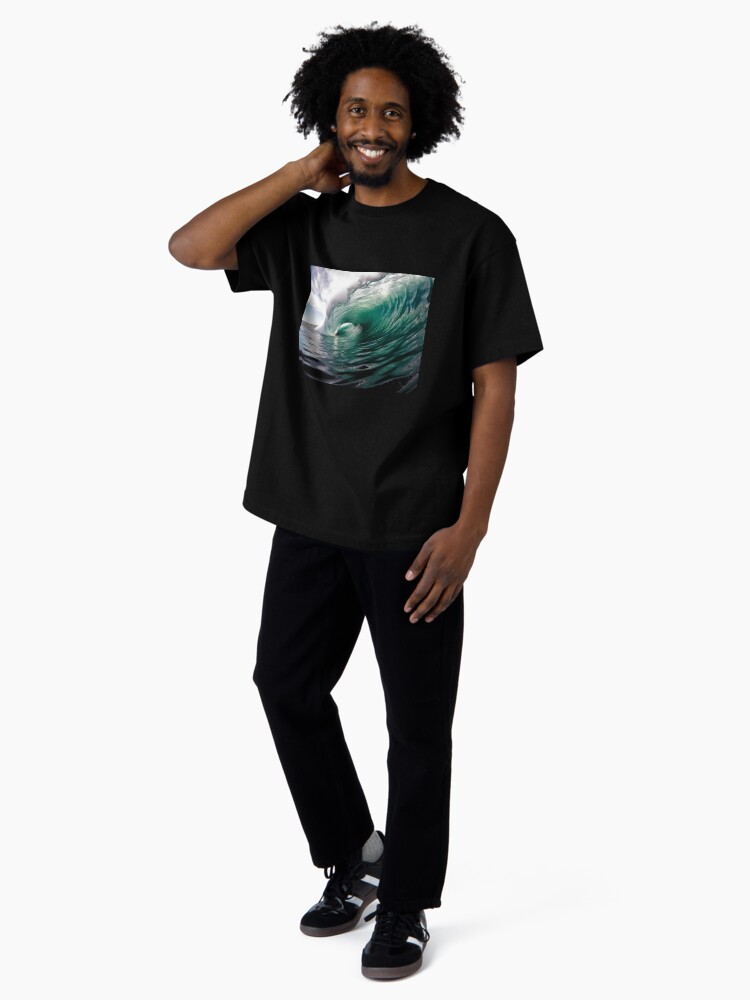 Thumbnail 4 of 7, Oversized T-Shirt, Inside the Wave II designed and sold by paulmp.