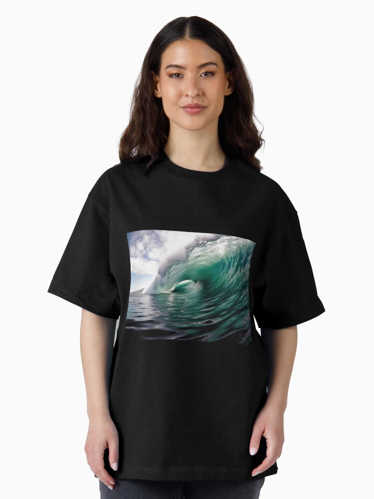 Thumbnail 2 of 7, Oversized T-Shirt, Inside the Wave II designed and sold by paulmp.
