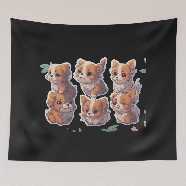 Item preview, Cute Chibi Digital Art Puppies designed and sold by ChibiArtline.