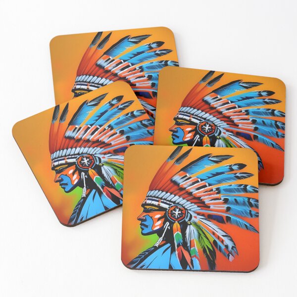 Item preview, Colorful Native American Indian Chief  designed and sold by PC-artist.