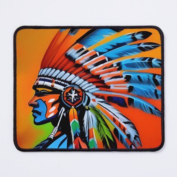 Item preview, Colorful Native American Indian Chief  designed and sold by PC-artist.