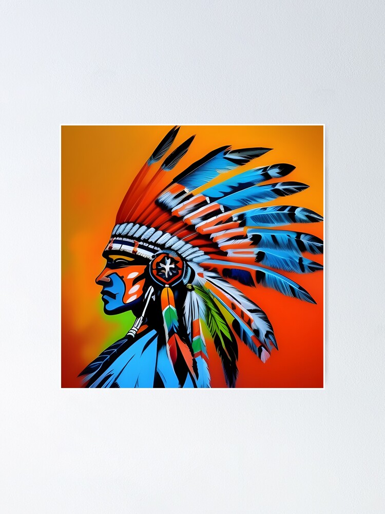 Tshirt-Factory Native American Chieftain