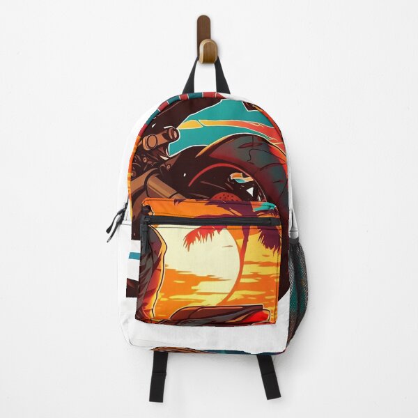 Item preview, Street fighter motorcycle enjoying beach and sunset designed and sold by YammsDesign.