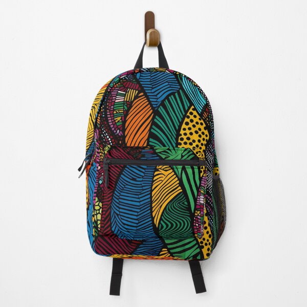 Artikelvorschau, Vibrant Waves Afrikanisches Muster Wachsdruck Ethnische Ornamente X entworfen und verkauft von Bebichic.