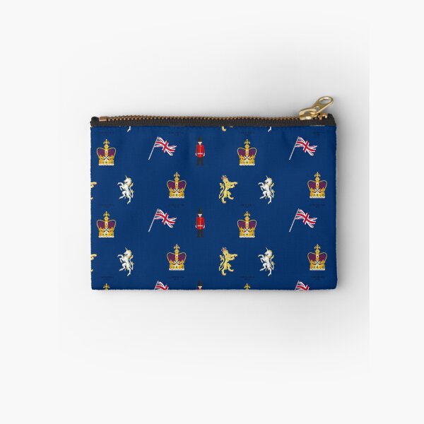 Item preview, Commemorative Coronation 2023 Pattern featuring the St Edward's Crown Emoji on Blue designed and sold by ArtCounts.