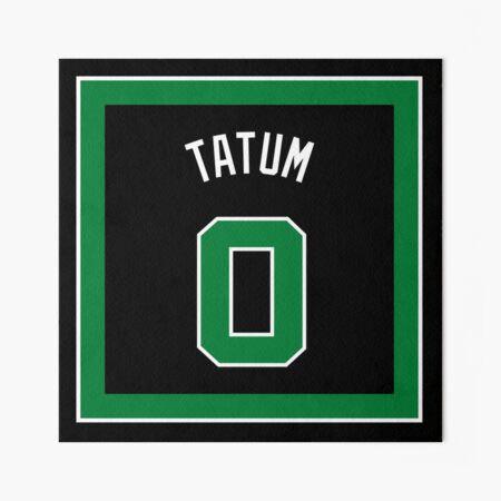 Jayson Tatum Boston Celtics Jersey Art Board Print by SAYIDOWjpg