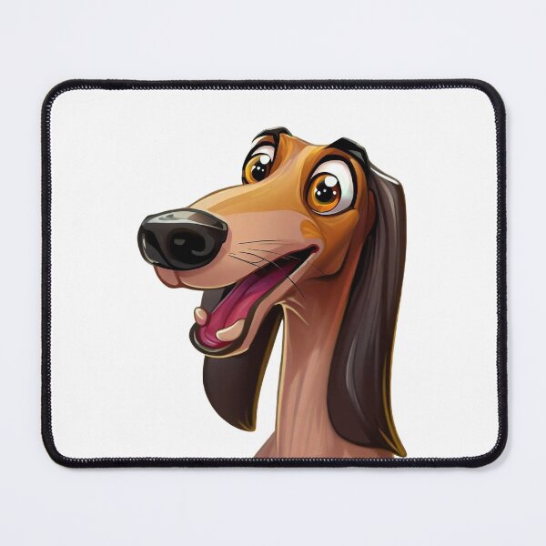 Item preview, Joyful Saluki - Happy Cartoon Dog Illustration designed and sold by NinosDelViento.