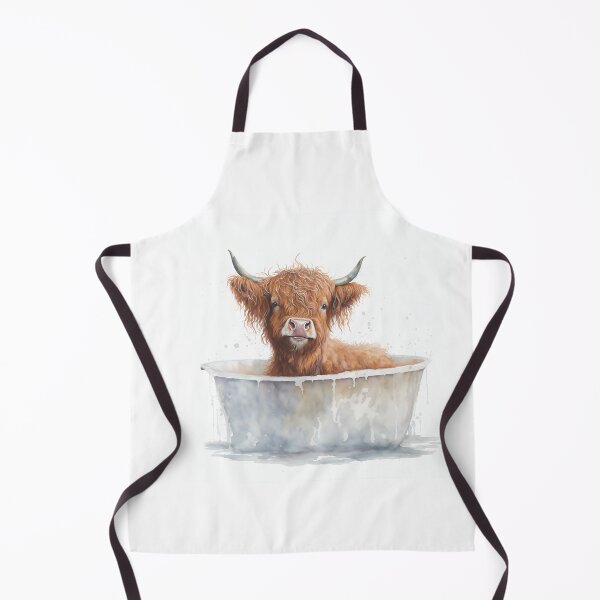 Item preview, Bathing a Highland Cow 4 designed and sold by Mike Kiev art.