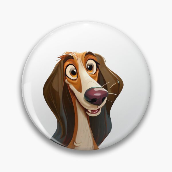 Item preview, Joyful Saluki - Funny Cartoon Dog Illustration designed and sold by NinosDelViento.