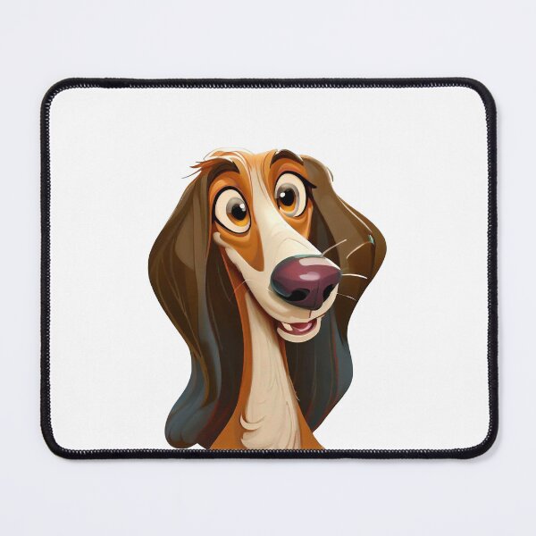 Item preview, Joyful Saluki - Funny Cartoon Dog Illustration designed and sold by NinosDelViento.