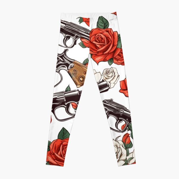 Kit 2 Legging Estampada Rock Roqueira Guns And Roses