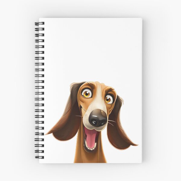 Item preview, Happy Saluki - Funny Cartoon Dog Illustration designed and sold by NinosDelViento.
