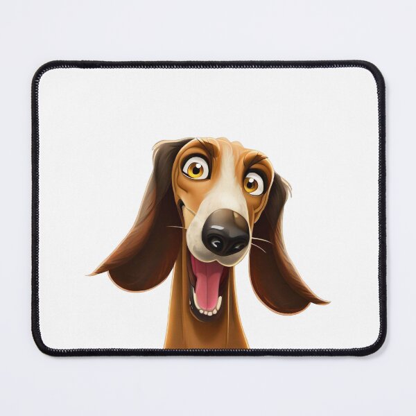 Item preview, Happy Saluki - Funny Cartoon Dog Illustration designed and sold by NinosDelViento.