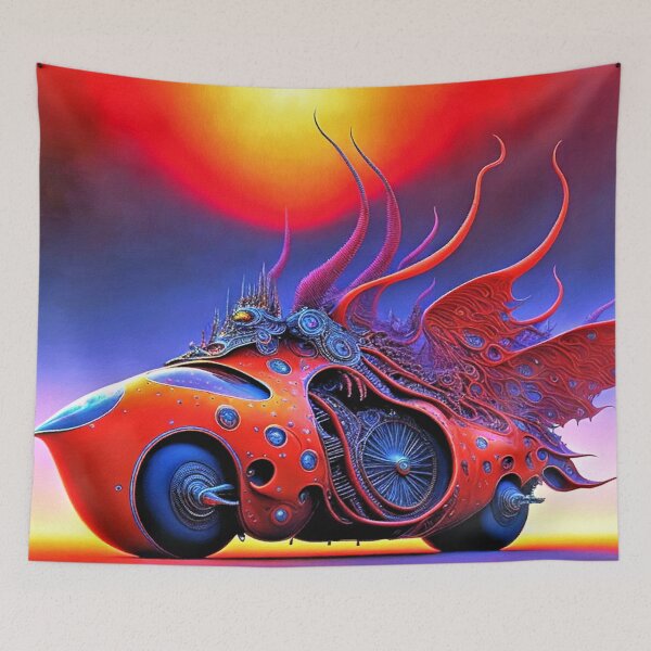 Item preview, Cabin Scooter - Devilishly surreal motorcycle fantasies designed and sold by Garrulus glandarius.