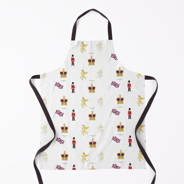 Item preview, Commemorative Coronation 2023 Pattern featuring the St Edward's Crown Emoji on White designed and sold by ArtCounts.