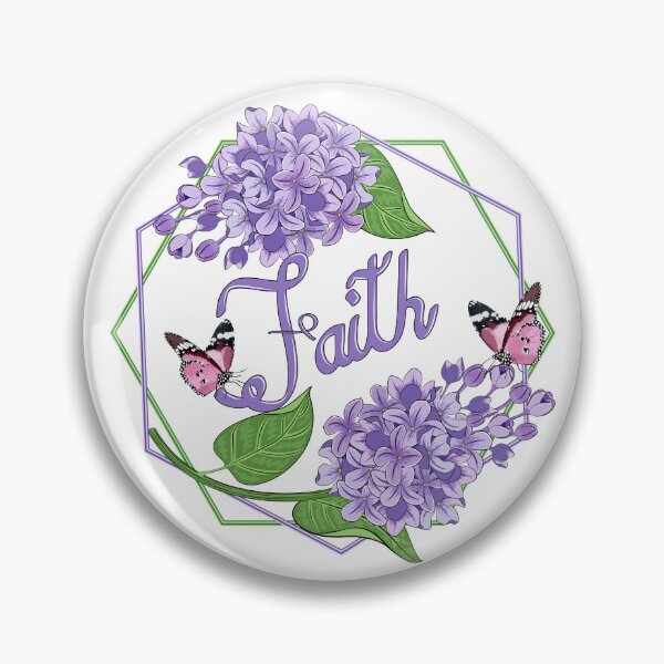 Item preview, Faith - Lilacs And Butterflies Art - Floral Art designed and sold by Ayesha Saleem.