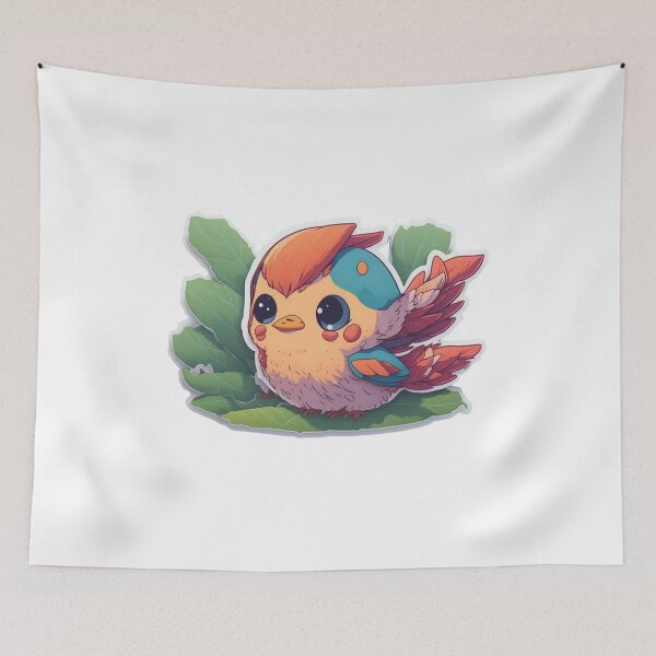 Item preview, Every birdy Golder Birds Pattern Chibi Art designed and sold by ChibiArtline.