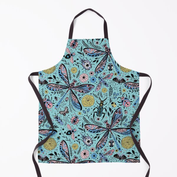 Item preview, Doodle bugs on pool blue designed and sold by Katerina Mitkova Kirilova.