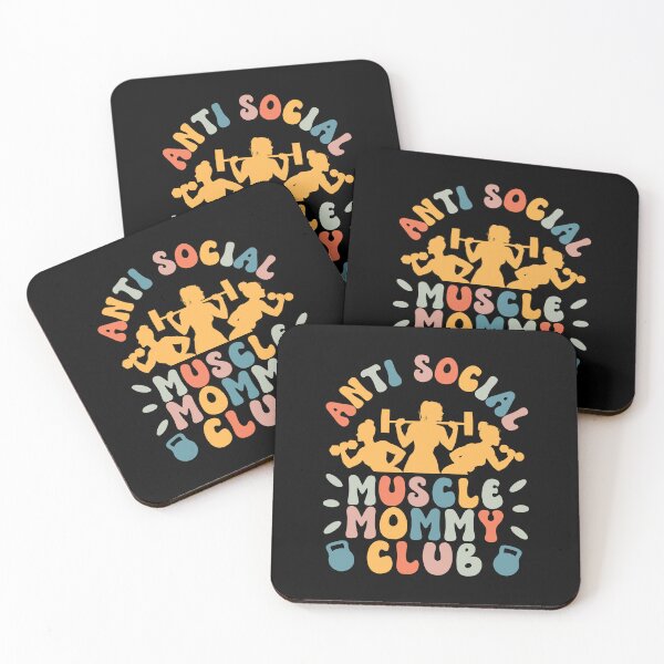Item preview, Anti Social Muscle Mommy Club Groovy Pump Cover Women designed and sold by Designer-Girl.