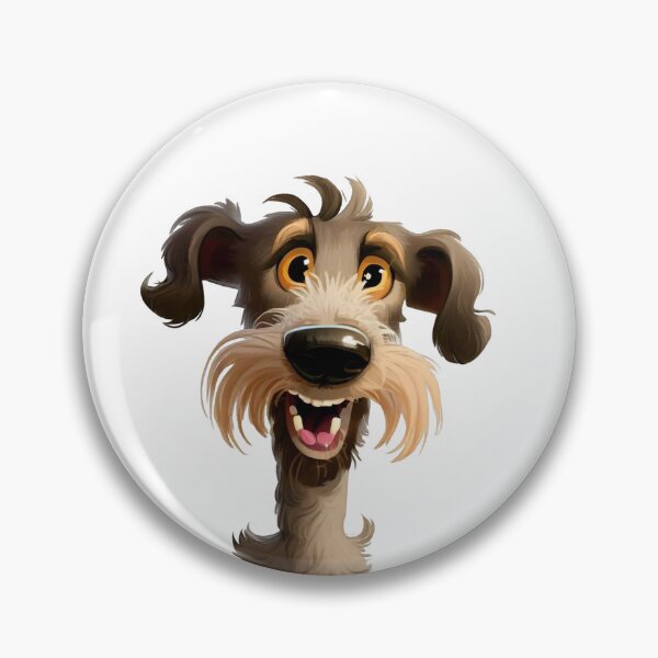 Item preview, Joyful Lurcher - Colorful Cartoon Portrait of a Playful Dog designed and sold by NinosDelViento.