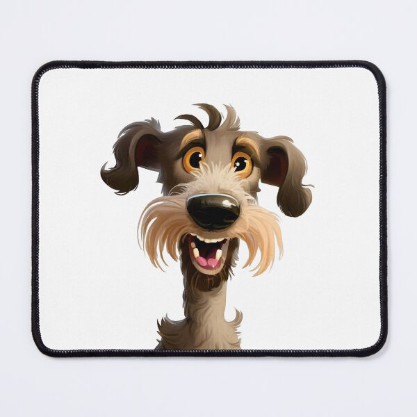 Item preview, Joyful Lurcher - Colorful Cartoon Portrait of a Playful Dog designed and sold by NinosDelViento.